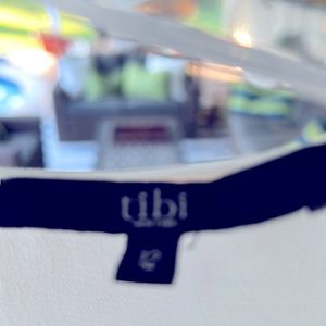 Tibi light ivory cocktail dress Size 12 Layered style narrow shoulder. W42” L37”